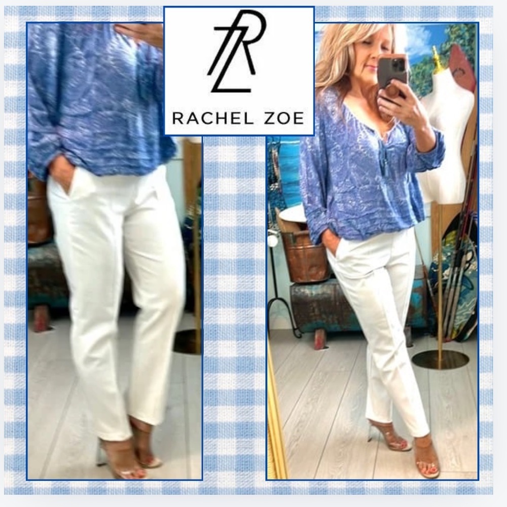 Rachel Zoe,Dress Casual Pants In Soft White,Tapered,Excellent Condition, Size 6